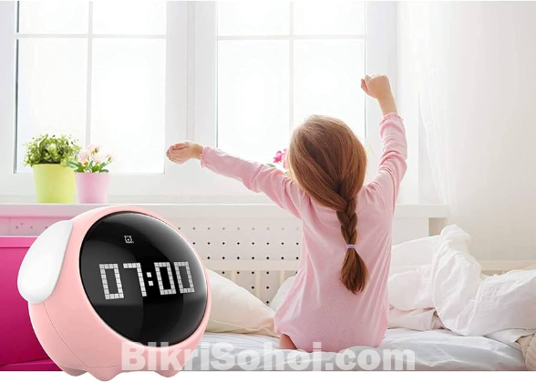 Xiaomi Cute Expression Alarm Clock With Light – Pink Color
